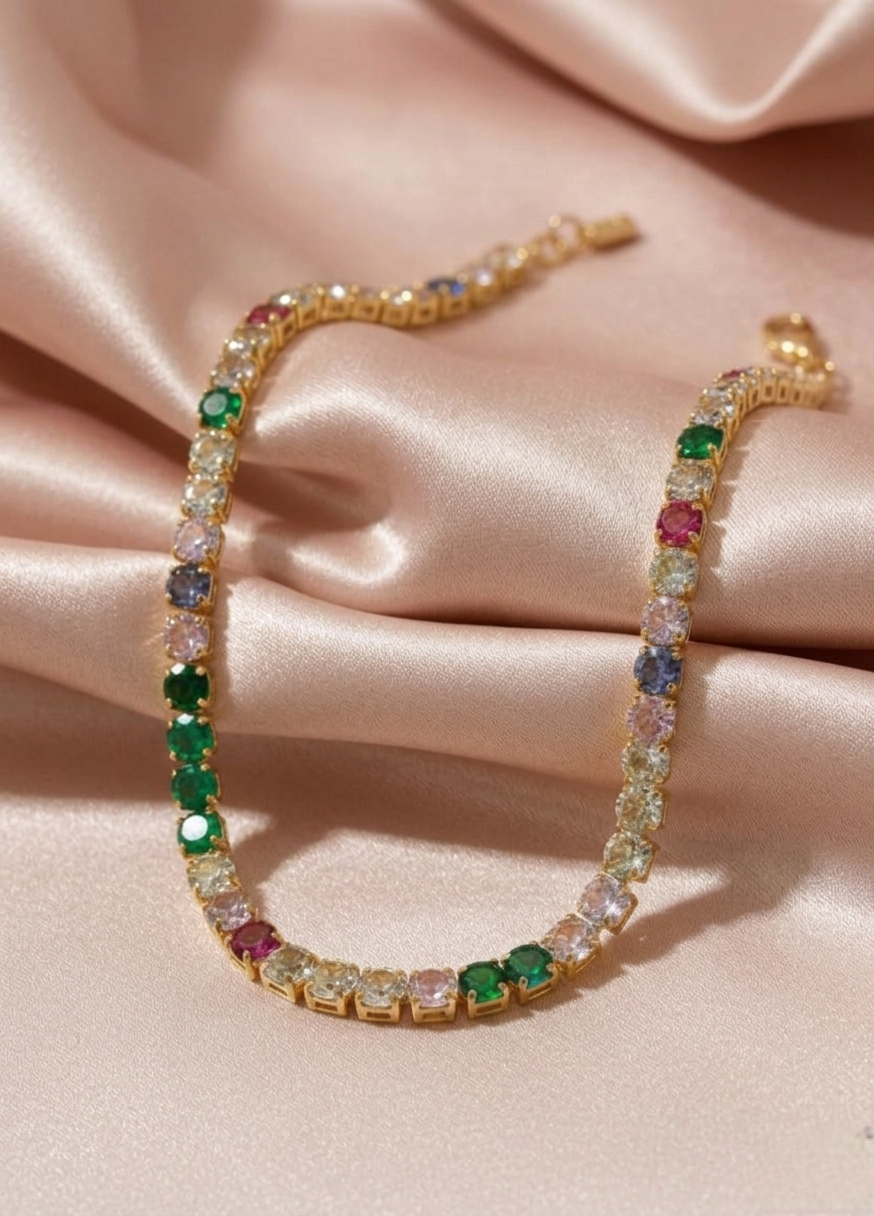 Colar Riviera colorida