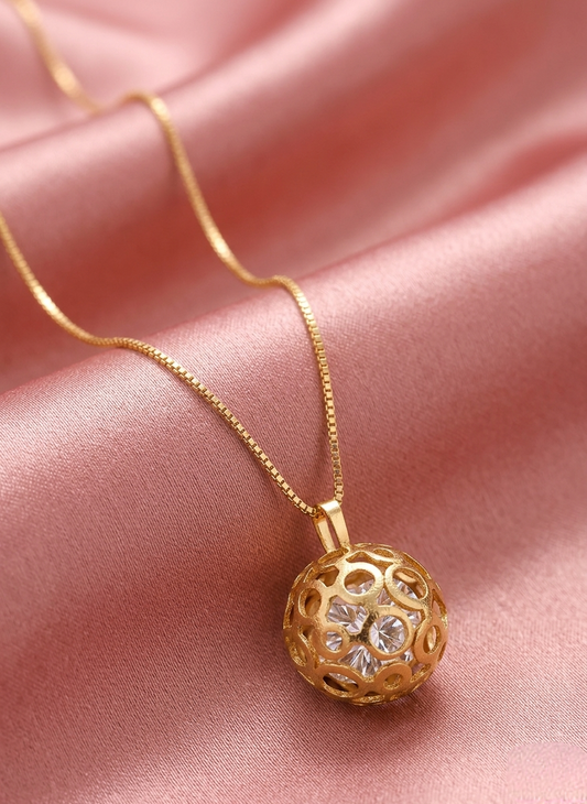 Colar esfera cristal